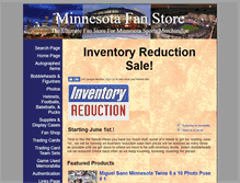 Tablet Screenshot of minnesotafanstore.com